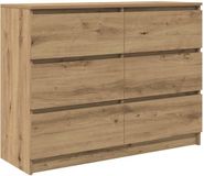 vidaXL Dressoir Artisanaal eikenkleurig 100x35x76 cm