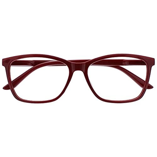 Reading Glasses Company Donker Kastanjebruin Rood Lezer +1.00