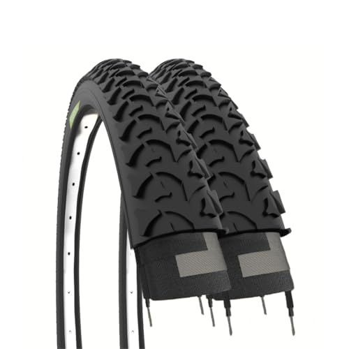 Ecovelò 2 banden 20 x 1,95 (50-406) zwarte pluggen voor MTB mountainbike 20 inch fiets fiets