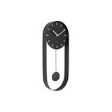 Karlsson Wandklok Pendulum Charm - Staal Zwart - 50x20x4,8cm