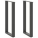vidaXL Console tafelpoten 2 stuks U-vormig 28x(72-73) cm staal antraciet