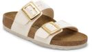 Birkenstock Sydney Coussin Boucle Serpent Brillant Crème Petit