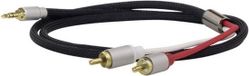 Dynavox 207385 Stereo Audiokabel 3.5mm Jack naar RCA - 3m - Zwart