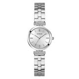 Guess Array GW0762L1 Horloge - Staal - Zilverkleurig - Ø 28 mm