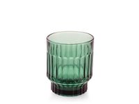 H&H Set 6 Bicchieri Atena In Vetro Verde Cl 28