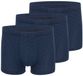 Schiesser Heren Retro Short / Pant 3 Pack Cotton Casual Cotton Donkerblauw