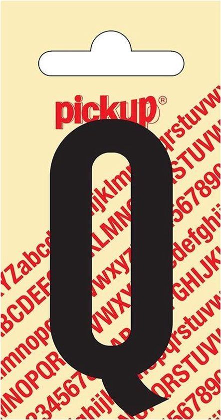 Pickup Plakletter Nobel 60 mm Zwart Q