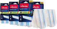 Vileda H2Pro Dweil Navulling H2Pro Flatmop - 4 x 1 Stuk - Voordeelverpakking