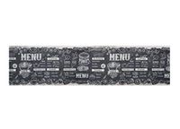 BIANCHERIAWEB Keukentapijt, antislip, menu patroon, keukenloper, 50 x 90 cm, gemaakt in Italië