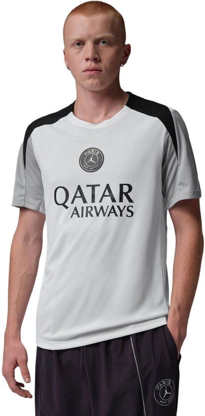Nike Paris Saint-Germain Dri-FIT Strike Jordan x PSG Night Edition Trainingsshirt - Wit/Grijs/Zwart - Maat L - Heren