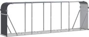 vidaXL Rangement de bois de chauffage 300x45x100 cm acier galvanisé anthracite
