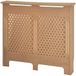 Vida Designs Oxford Radiatorombouw - Groot - Traditioneel kruispatroonontwerp voor optimale warmtecirculatie - H82xW152xD19cm - Ongeschilderde MDF-kast Ideaal voor woonkamer en gang