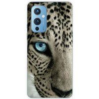 1001 coques OnePlus Bedrukt siliconen hoesje compatibel met OnePlus 9 Oeil de leopard