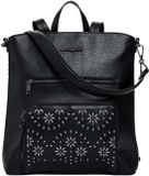 Desigual Metal Dandelion Preto Backpack Black Zwart