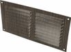 Amig Ventilatierooster/muurrooster - 100 x 200mm - aluminium - wengehout look - schoepenrooster
