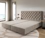 DELIFE Boxspring frame Dream-Groot microvezel beige 200x200 cm