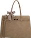 Charm London The Hamptons Village Laptoptas - 15.6 inch - Werktas - Schoudertas - Met Tussenritsvak - Afneembare Verstelbare Band - Schooltas - A4 - Taupe