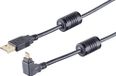 1x 1aTTack.de 1 x USB-A, Micro-B, 2.0, 90° bovenaan, 1 m