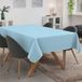 ANRO Tafelkleed Effen linnenlook Blauw 140x100cm Met sierband Afwasbaar Waterafstotend