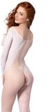 Passion - Bs 107 Bodystocking Blanc Taille Unique