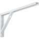 Gedotec Console d'étagère Support de tablette Rallonge de table acier revêtu blanc, 300x30x180 mm blanc