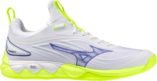 Mizuno Wave Luminous Indoor Schoenen Unisex Volleybal Wit/Light Yellow/Dazzling Blue Maat 42,5