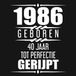 1986 Bookmundo 1986 Geboren 40 Jaar Tot Perfectie Gerijpt