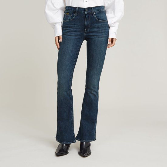 G-STAR 3301 Flare Wmn Dames Jeans - worn in icy blue - 31/32