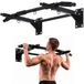 FORA Barre de Traction Murale Multi-Prises - Fer 32mm, 200kg | Callisthénie et salle de sport maison. 3 anneaux pour TRX, élastiques et sac de frappe. Mousse antidérapante.