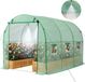 VEVOR Kas 2,93x1,97x1,94 m, Foliekas, Polytunnel met Irrigatiesysteem, Stalen Frame, PE-Hoes, Roldeur met Ritssluiting & 6 Ramen, Buitenkas