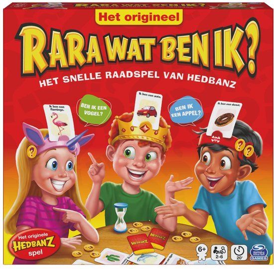 Spin Master Games RARA wat ben ik? Hedbanz 3e editie 2025