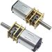 Bol Moteur CC compact - Moteur à engrenages miniature - Projets robotiques - Boîtier d'engrenages en métal - 2 pièces 6V 200 tr/min - Argent