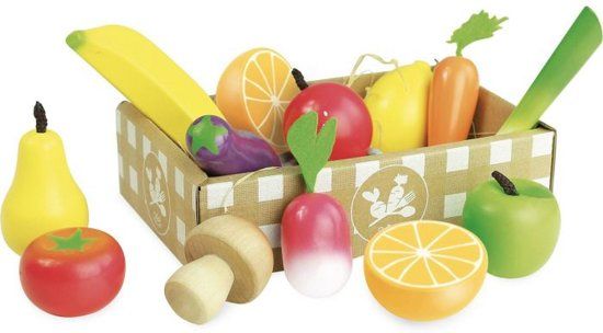 Vilac Groenten en fruit Set - Hout - 3048700081032