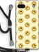 Case Company® Google Pixel 6a Case with Cord - Smiley N°2 - Black TPU Back Cover