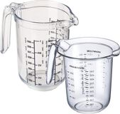 Westmark Maatbeker 1 liter met Maatbeker 0.5 liter en meertalige schaalverdeling plastic Gerda transparant 306422E6