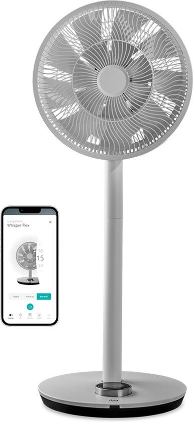 Duux Whisper Flex Smart Statiefventilator - Grijs
