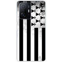 Xiaomi Siliconen hoesje compatibel met Xiaomi Mi 11T 5G, Xiaomi Mi 11T Pro 5G Bretagne vlag