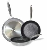 Bastilipo Pro 28 Poêle, Aluminium, Gris, 28 cm Multifunctionele pan Rond