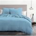 HOME LINGE PASSION Dekbedovertrekset 3-delig - HP72067 - 82 g microvezel - 220 x 240 cm - Hemelsblauw