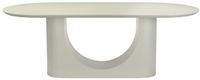 DÉJA Living Eettafel Motala - Ovaal Off White Betonlook - 180x100x76cm