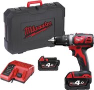 Milwaukee M 18 BDD 402 C 18 V accu schroef boormachine set 2 x 4