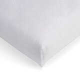 Molton hoeslaken ledikant - 60x120 cm - Wit - 100% Katoen