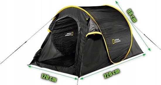National Geographic 2-persoons tent: lichtgewicht & duurzaam