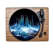 Slipmat Waves of Sound Slipmat - platenspeler mat van rubber - mat voor grammofoon 30,5 cm (12')