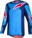 Alpinestars Fluid Grid Maillot de motocross Bleu/rouge Taille M