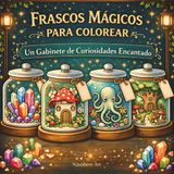 Frascos Mágicos para Colorear: Libro de colorear fantástico con más de 40 mundos mágicos, criaturas encantadas, cristales, bosques misteriosos y un gabinete de curiosidades