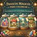 Frascos Mágicos para Colorear: Libro de colorear fantástico con más de 40 mundos mágicos, criaturas encantadas, cristales, bosques misteriosos y un gabinete de curiosidades