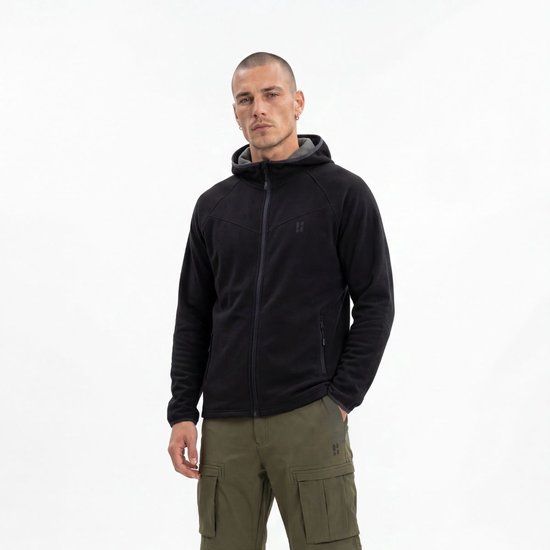 Poederbaas Outdoor Vest Heren Merinowol - Zwart - Maat XL