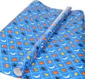 Bellatio Decorations Sinterklaas inpakpapier/cadeaupapier - XL - blauw - 2.5 x 0.7 meter