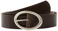 Tom Tailor - TTRUBY leren riem met ovale gesp - Maat 105 - brown uni